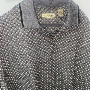 Vintage 90s Vibe Geometric M.E. Sport Polo